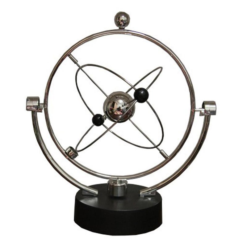 Kinetic Orbital Revolving Gadget Perpetual Motion Desk Art Toy Office Decor 24X24X22centimeter
