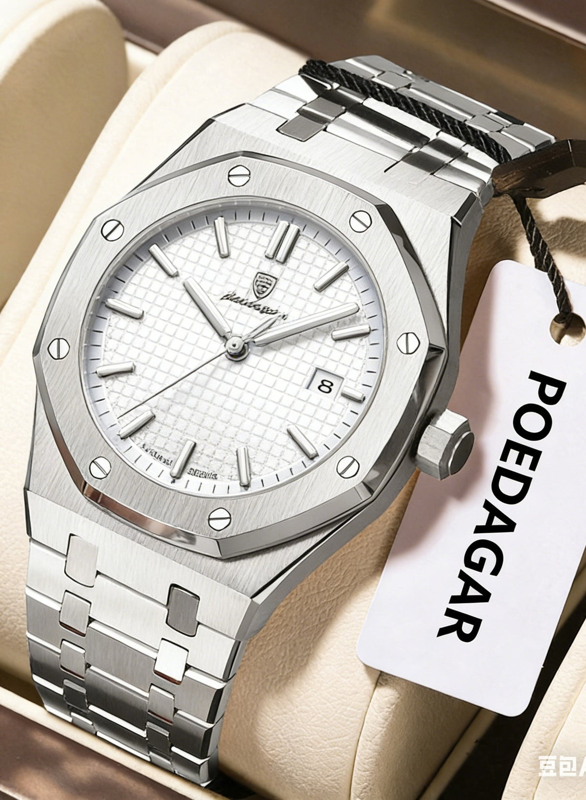 POEDAGAR Man Watch Waterproof Luminous Men's Watch Quartz, Men's Wrist Watches - 42mm
